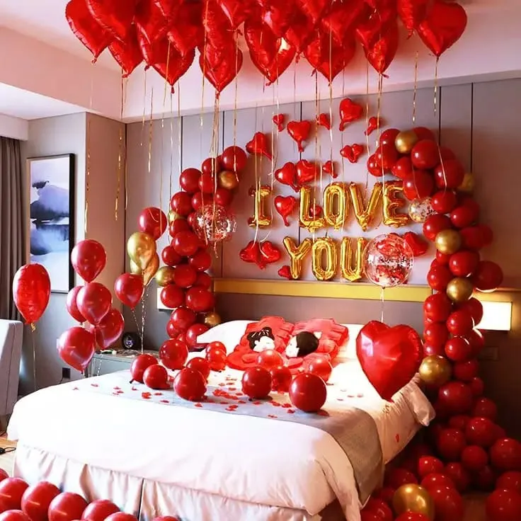 Heart Rose Setup side view