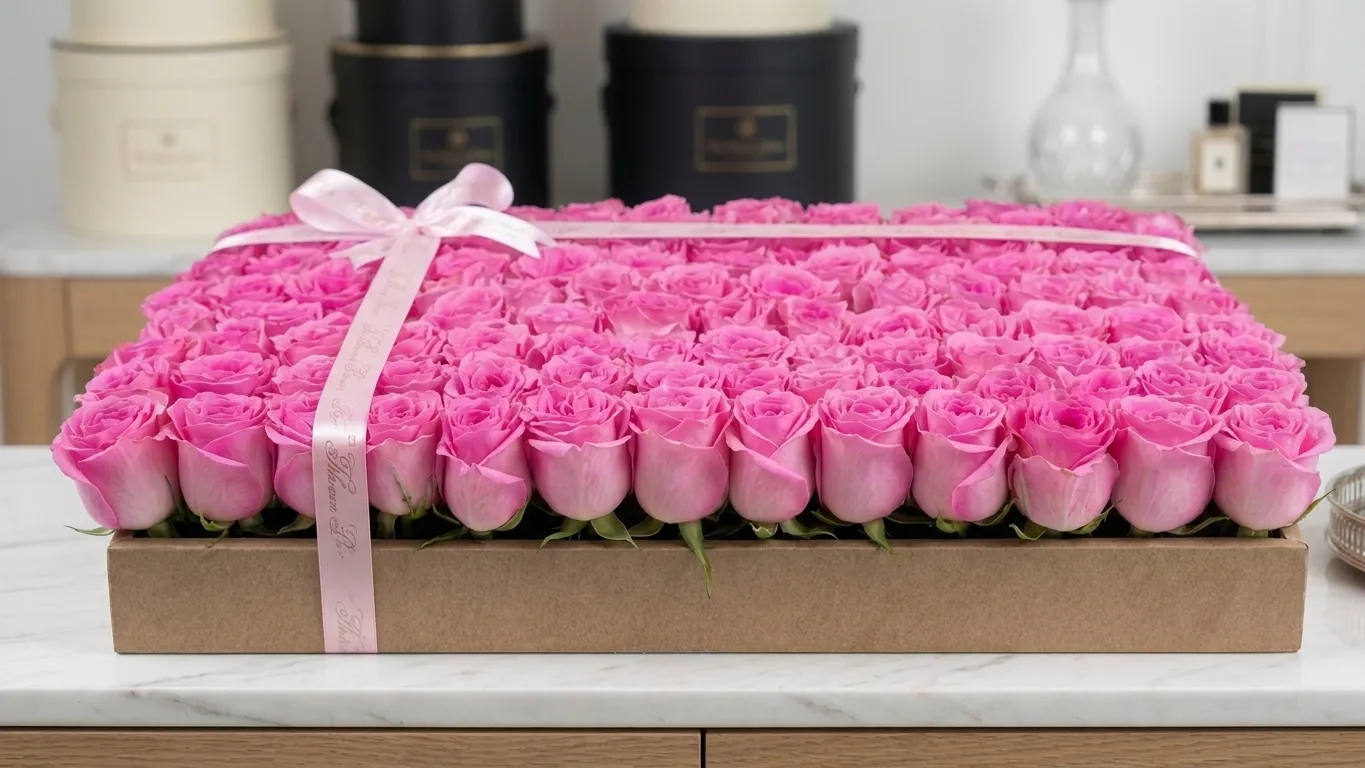 Imported Rose Basket detail