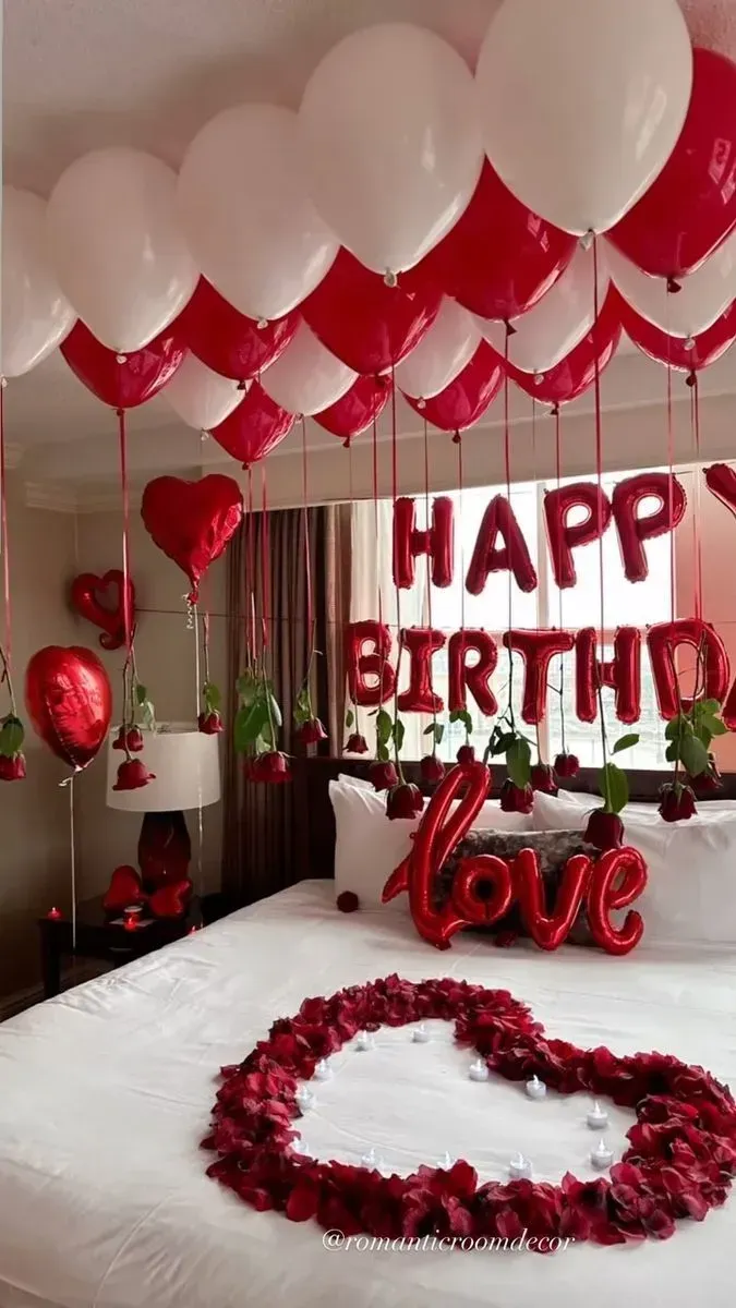 Birthday Celebration Setup styled view