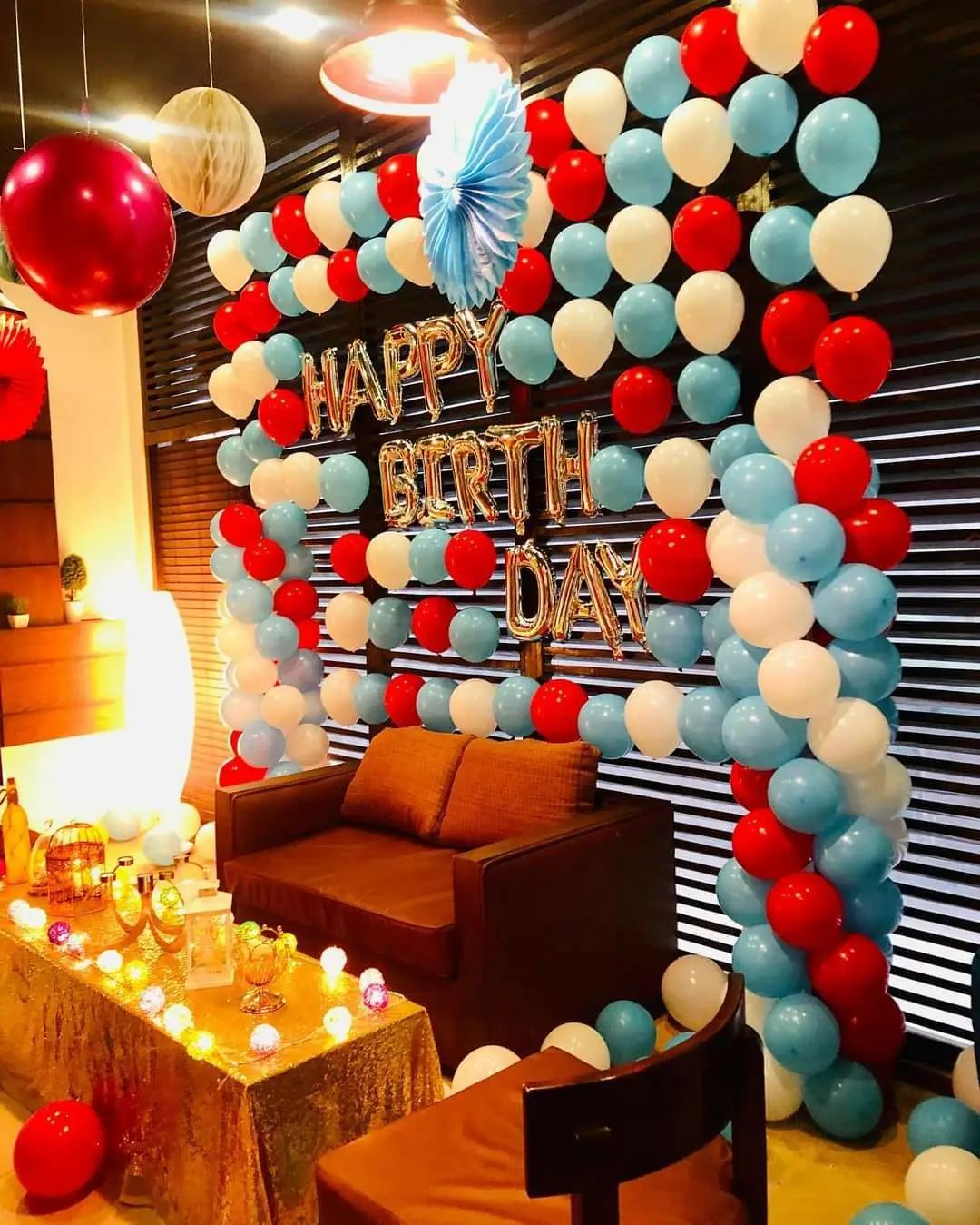 Full birthday decoration with themed setup
