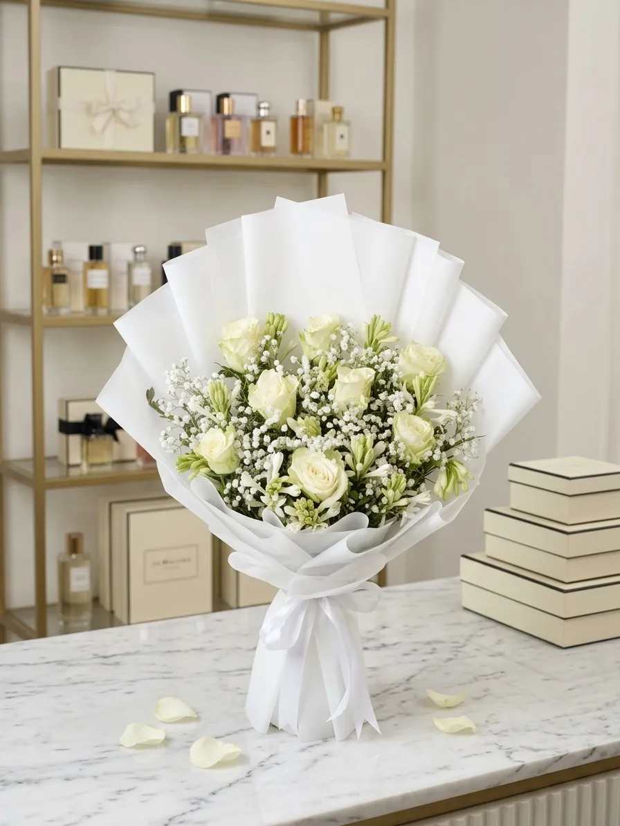 Imported bouquet side view