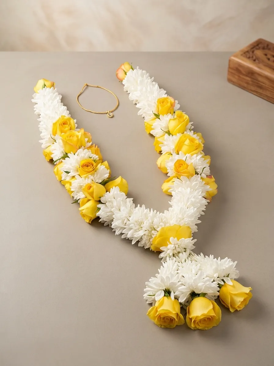 Roses Mala Luxe yellow rose detail