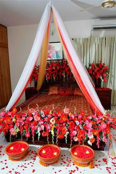 Classic room décor with floral arrangements